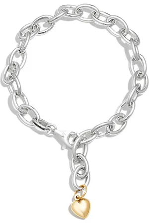 LOREN STEWART Pulsera de cadena Puff Heart