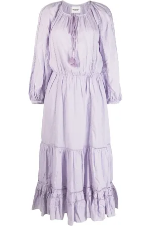 Marant Etoile Vestido midi Latifa acampanado