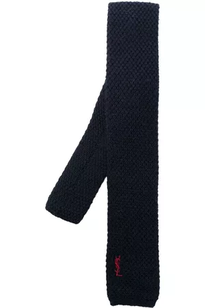 Yves Saint Laurent Hombre Corbatas - Corbata tejido con logo bordado 1980
