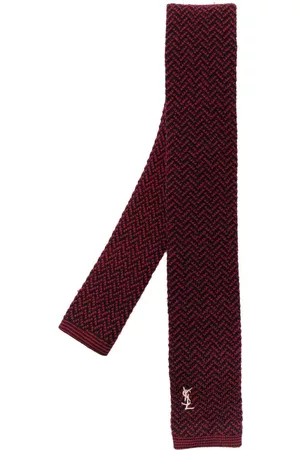 Yves Saint Laurent Hombre Corbatas - Corbata con logo bordado 1980