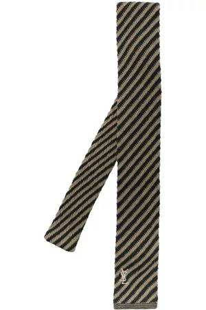 Yves Saint Laurent Hombre Corbatas - Corbata con logo bordado 1980