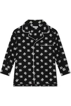 Dolce & Gabbana Camisa de pijama con logo DG