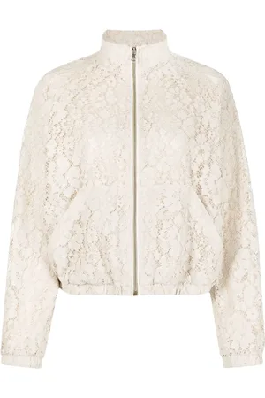 Pinko Chamarra bomber con encaje floral