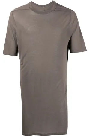 Rick Owens Playera larga con cuello redondo