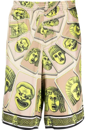VERSACE Bermudas de seda Le Maschere