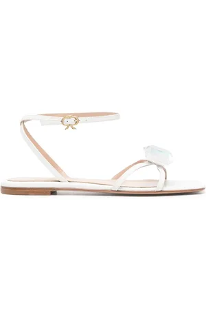 Gianvito Rossi Sandalias con tiras y detalles de cristal