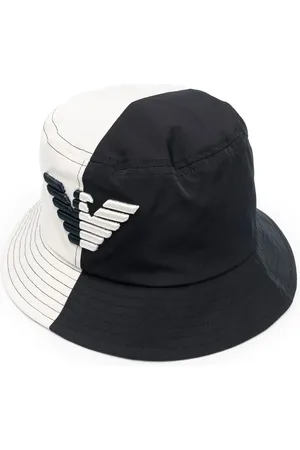 Emporio Armani Gorro de pescador Eagle con diseño de dos tonos