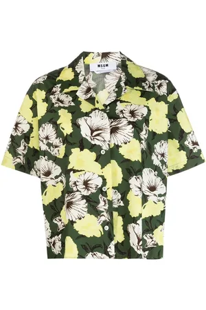 Msgm Camisa manga corta con estampado floral