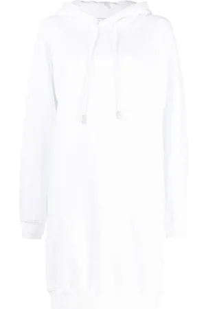 OFF-WHITE Vestido estilo hoodie con motivo Diag