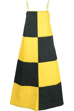 SUNNEI Vestido midi con cuadros estampados