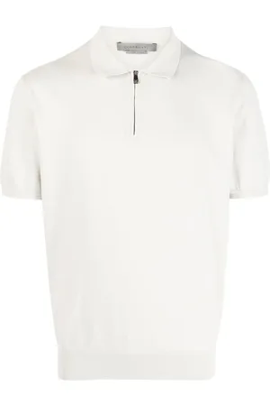 corneliani Playera tipo polo con cierre