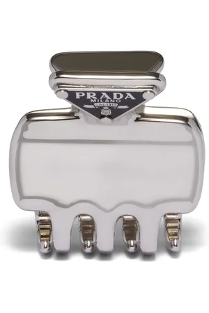 Prada Clip para el cabello con logo triangular