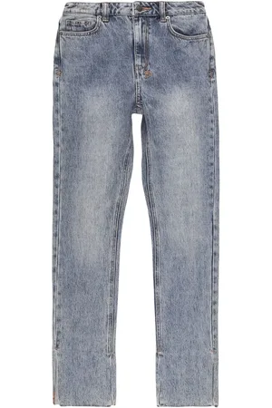 KSUBI Jeans rectos con tiro medio