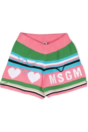 Msgm Shorts tejidos con logo