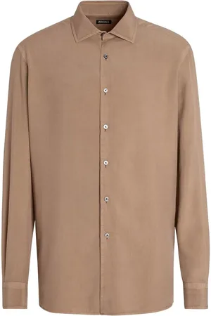 Ermenegildo Zegna Camisa de seda manga larga