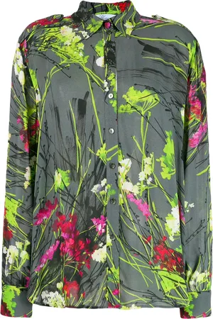 BLUMARINE Floral print shirt