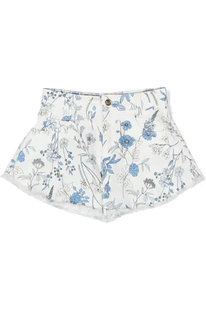 MISS BLUMARINE Shorts con estampado de flores