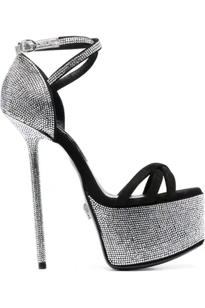 Philipp Plein Sandalias con detalles de cristal y tacón de 160mm
