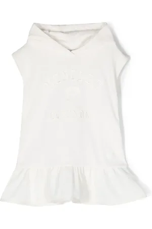 Moncler Vestido con hoodie y volantes
