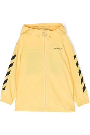 OFF-WHITE Chamarra rompevientos con capucha y logo estampado
