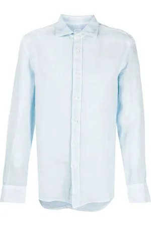 120% Lino Camisa con botones