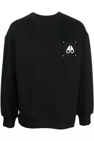 Moose Knuckles Sudadera con parche del logo en el pecho