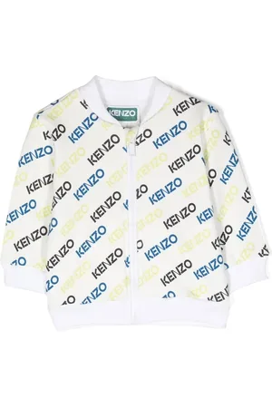 Kenzo Cárdigan con logo estampado y cierre