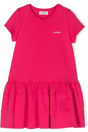 Lanvin Vestido con logo bordado
