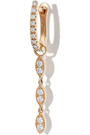 KIMAI Arete Cleo en oro amarillo de 18kt con diamantes