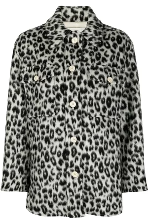 Isabel Marant Sobrecamisa Odelino con estampado de leopardo