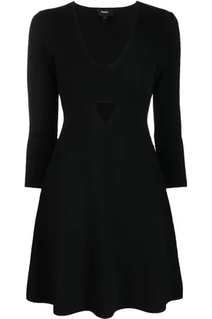 THEORY Vestido corto con aberturas