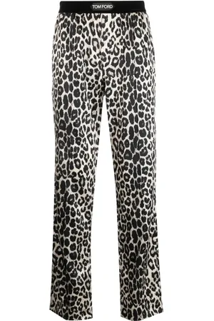 Tom Ford Pantalones con logo en la pretina