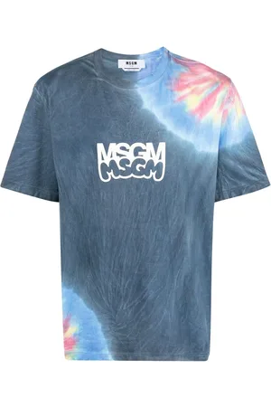 Msgm Playera con estampado tie-dye