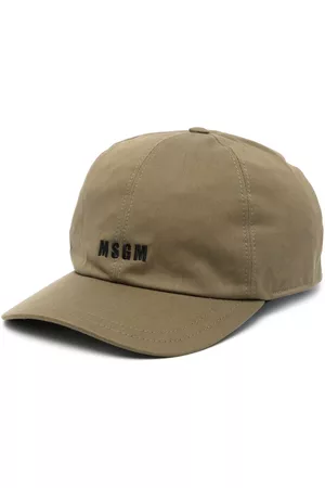 Msgm Hombre Gorras - Logo-embroidered baseball cap