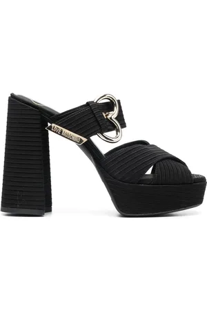 Moschino Sandalias con plataforma y tiras cruzadas
