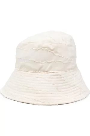 Msgm Ripped-detail bucket hat