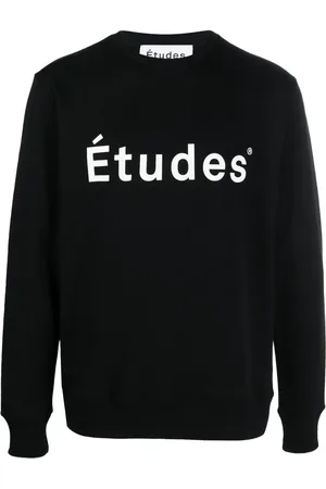 Etudes Sudadera con cuello redondo y logo estampado