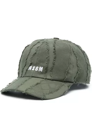 Msgm Hombre Gorras - Ripped-detailing baseball cap
