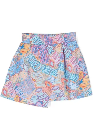 MARCELO BURLON Falda con logo estampado