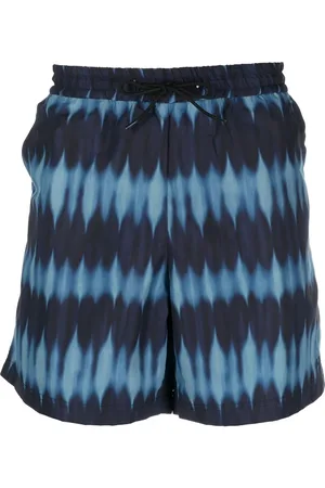 A.P.C. Shorts de playa con estampado tie-dye