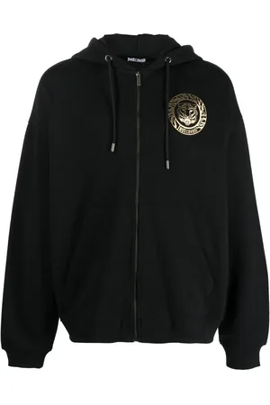 Roberto Cavalli Hoodie con logo estampado