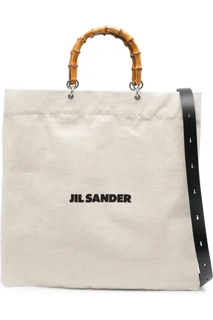 Jil Sander Tote con asa de bambú