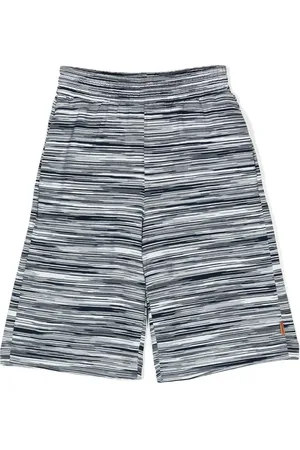 Missoni Shorts de tejido fino con logo estampado