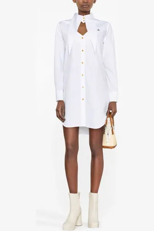 Vivienne Westwood Vestido recto con detalle de aberturas