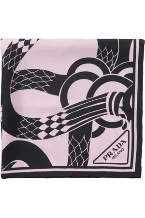 Prada Mascada con estampado de piel de serpiente