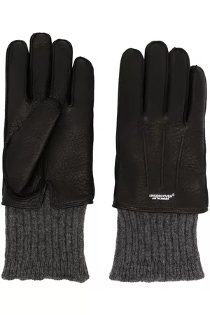 UNDERCOVER Leather and wool gloves