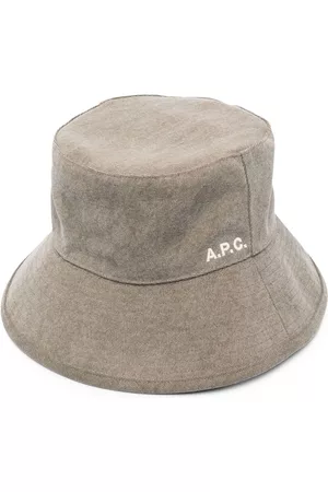 A.P.C. Mujer Sombreros - Embroidered-logo bucket hat