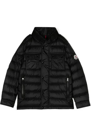 Moncler Chamarra capitonada con parche del logo
