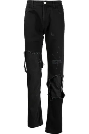 RAF SIMONS Jeans slim con efecto envejecido