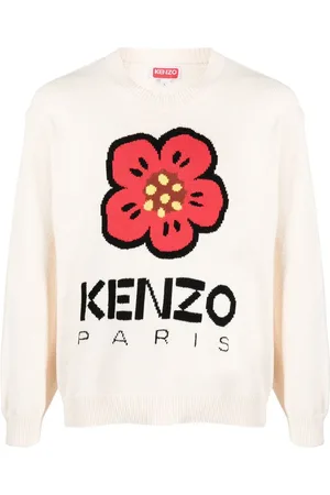 Kenzo Suéter tejido con motivo de logo y flores